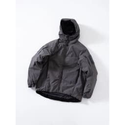 Windproof Cotton Jacket with Hood And Stand Collar from Junnuo Series Warm Filled with White Duck down for Young Men Loose Fit