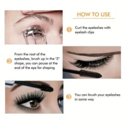 Waterproof 4D Mascara Thick Long Smudge-proof Plump Encrypted Long-lasting Curling Large Eye Makeup Makeup Tools