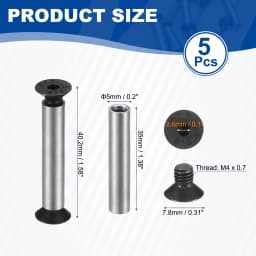 5/10pcs Knife Handle Screws M4 Hex Sink Head Stainless Steel Pocket Knife Pivot Pin Folding Knives Bolts Fasteners Blade Fixing