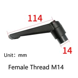 10PCS Adjustable Handle Lever Clamping Handles Metal Knob Machinery Tools Male Female Thread Diameter M4-M16 Length 10mm-80mm