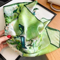 100% Real Silk Scarf Women Square Neck Tie Wrist Shawls Wraps for Ladies Foulard Scarves Pashmina Female Hijab Bandana Bufanda
