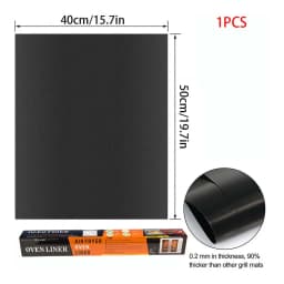 BBQ Grill Mat Non-stick Reusable Heat Resistant Extra Thick Pad Oven Liners Baking Mats Easy Clean Kitchen Outdoor Barbecue Tool