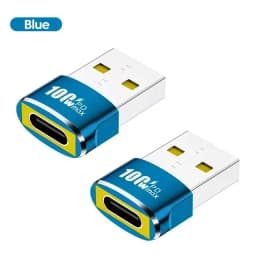 1/2/5Pcs USB To Type C OTG Adapter USB USB-C Female To USB Male PD100W Fast Charging OTG Connector For PC Macbook Samsung Xiaomi