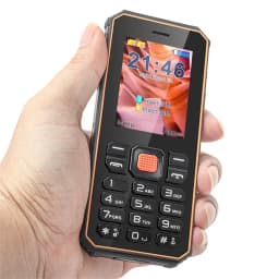 UNIWA S2 Feature Phone IP68 Waterproof Keypad Mobile Phone 2.4 Inch Dual SIM 2500mAh Big Battery 0.3MP Flashlight