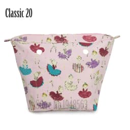 TANQU New Colorful Waterproof Inner Lining Insert Zipper Pocket for Classic Mini Obag Canvas  Inner Pocket for O Bag