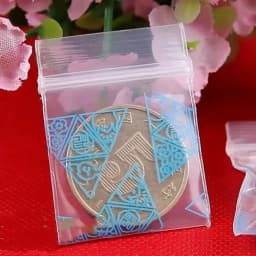 500PCS Mini Clear PE Zip Lock Bags Small Items Storage Bag Plastic Packaging Earring Ring Pills Pendant Plastic Bags Trial Pouch