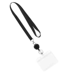 Retractable Badge Reel Neck Strap Lanyard with Card Cover for ID Card Cellphone Key Employee's Staff Work Card Badge Rope Strap