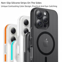 3D Corrugated For Magsafe Magnetic Phone Case For iPhone 18 17 Air 16 E 15 14 13 12 Pro Max Plus Non-slip Hard Matte Clear Cover