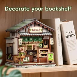 CUTEBEE DIY Book Nook Kit 3D Wooden Puzzle Mini Miniature House Bookshelf Decor Craft Kit for Adult Birthday Christmas Gift Idea