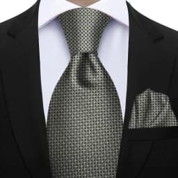 Elegant Ties For Men Gift Fashion Men Tie Set Striped Dot Luxury Necktie Handchief 2 Pcs Business Wedding Suit Accessories