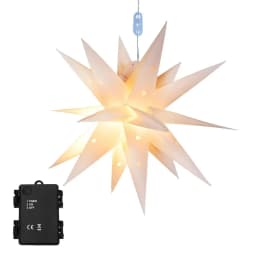 35/58CM Large 3D Moravian Star Light Christmas Tree Topper Star Hanging Garland Light Outdoor Party Xmas Holiday Star Light
