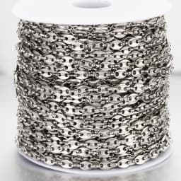 1meter stainless steel chains paper clip shape star chain for jewelry making DIY