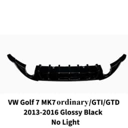 For VW Golf 7 MK7 ordinary/GTI/GTD 2013-2016 Car Rear Bumper Lip Diffuser Chin Tuning Spoiler with Lights Accessories Body Kits