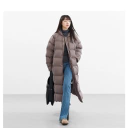 Filling Material: Duck Down~Couple Style Long Over-The-Knee down Jacket, Unisex Black Coat for Petite Individuals, New Winter Model