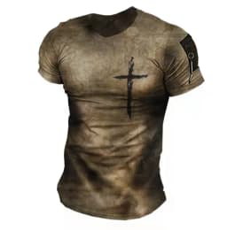 Vintage T Shirts for Men 3D Print American Tops Short Sleeve Oversized Hip Hop O-Neck Cotton T-Shirts Men Clothing Camiseta 6XL