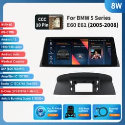 10.25 Android 13 Autoradio For BMW 5 Series E60 E61 CCC CIC 2005-2010 Multimedia Player 4G Carplay 2din Car radio GPS Stereo RDS