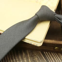Solid Color Neck Tie Adjustable Cotton Elegant Men's Necktie Retro Color Apparel Accessories Business Suit Accessories