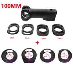 Kocevlo Bicycle Stem 28.6-31.8mm Aluminum Internal Cable Routing Stem with Spacer Road Handlebar Stem Bike Parts