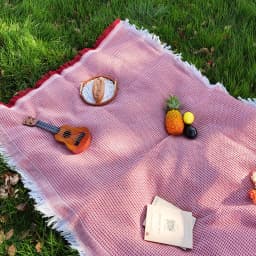 Cotton Blend Portable Mat Picnic Mat with Tassel for Outdoor Camping Dustproof Tablecloth Mat Soft Sofa Blankets Camping Parts
