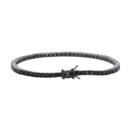 3MM 4MM 5MM Black CZ Stone Tennis Bracelets Men And Women Hip Hop Jewelry BB238