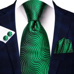 Hi-Tie Teal Green Solid Paisley Silk Wedding Tie For Men Fashion Design Quality Hanky Cufflink Men Gift Necktie Set Dropshipping