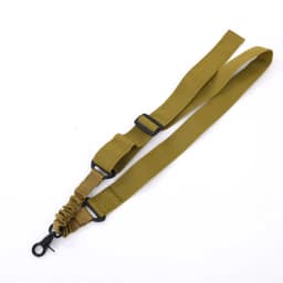 Tactical Rifle Sling Single Point with Metal Hooks Nylon Adjustable Gun Shoulder Straps for Men Outdoors Hunting Shooting Combat