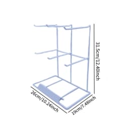 Jewelry Show Stand 2 Tier Decorative Multifunctional Earring Hanging Organizer for Keychains Pendant Bracelet Hairbands Shows