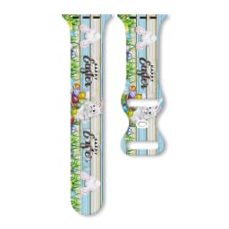 St. Patrick's Day Strap for Apple Watch Band 45mm 40mm 44mm Easter Day Printed Silicone bracelet iWatch series 9 8 7 se ultra 2