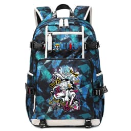 Anime Luffy Print Casual School Backpack Large Capacity Student Bookbag for Boys and Girls Travel Sport