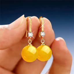 925 Sterling Silver Drop Earrings Inlaid With 5A Zircon Agate, Hotan Jade Women's Earrings Party Wedding Jewelry Accessories