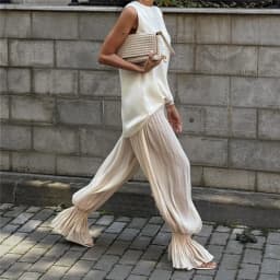 Y2K Elastic High Waist Wide Leg Lantern Harem Trousers Women Baggy Balloon Long Pants Bubble Pleated Oversized Bloomers