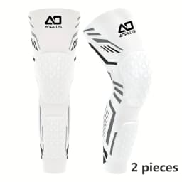 2PCS Separate Anti-Collision Knee Pad – Dual weight-bearing protection for knee cap & calf. Shock absorption + enhanced safety. For basketball, running & gym.