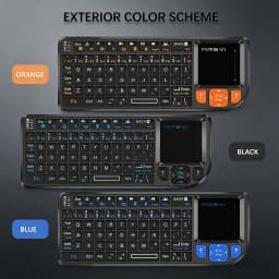 MRSVI Mini Keyboard A8 PLUS,Backlit 2.4GHz&Bluetooth5.0 Wireless Keyboard with Touchpad for Android TV Box,Mac,Laptop,Windows