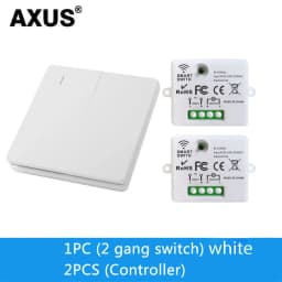 1 2 3 Channel Button 86 Type Wall Panel RF 433Mhz Remote Controller for RF433 Smart Switch RF433 for Home Led Light Lamp Fan