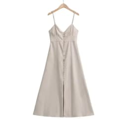 Linen Dress Women Strapless V Neck Solid High Quality Midi Vintage Chic And Elegant Y2k Sundress Women's Dresses