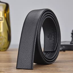 100 120 130 140 150 160 170 180cm Automatic Belt Without Buckle Men Width 3.5cm No Buckle Good Quality Leather Belt Body Strap