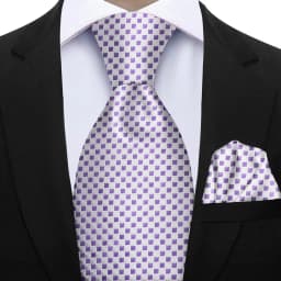 Elegant Ties For Men Gift Fashion Men Tie Set Striped Dot Luxury Necktie Handchief 2 Pcs Business Wedding Suit Accessories
