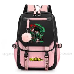 My Hero Academia Anime Print Student Backpack Lightweight Casual Daypack for Girls School Travel