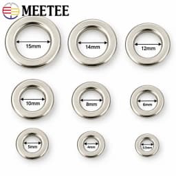 50/100Pcs 4-15mm Pure Copper Eyelet Grommets Belt Hole Rivets Shoe Lace Rings Webbing Grommet Apparel Repair Sewing Accessories