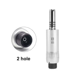 WRC Dental Inner Channel Low Speed Handpiece Set 1:1 Direct Drive Fiber Optic Contra Angle Straight Handpiece Air Motor 40000rpm