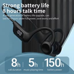 Original Lenovo True Bone Conduction Headset IPX8 Bluetooth 5.3 Wireless Headphone with Microphone Waterproof Exercise Fitness