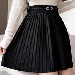 Korean High Waisted Mini Skirts Woman Summer Solid A-Line Knitting Skirts Women Pleated Mini Harajuku Ladies Short Dress