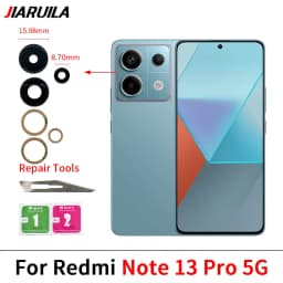 Rear Camera Lens For Xiaomi Redmi Note 13 12 11 Pro Plus 5G 4G Back Camera Glass Lens With Glue Adhesive Sticker