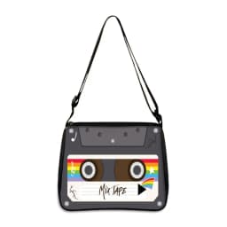 Cassette Tape Recorder Printing Handbag Back To 80s 90s Women Shoulder Bags for Travel Underarm Leisure Adjustable Crossbody Bag