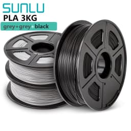 SUNLU 3 Rolls PLA PETG 3D Filament 1KG 1.75mm +/-0.02MM 3D Printing Filament Neatly Wound Filament Vacuum Packing Fast Shipping