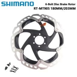 Shimano Brake Rotor RT-MT905 Disc Rotor 6-Bolt Disc Brake Rotor 180MM 203MM Ice Technologies Road Bike Cycling Part