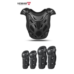 Kids Motorcycle Riding Body Armor/Elbow Knee Protector Children Motocross Back Vest Chest Off-Road Moto Cycling Protective Gear