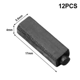 12pcs 4x5.5x17mm Carbon Brushes Fit For: Anchor Engine Electric Hair Dryer And Others, General Carbon Brushes Power Tools