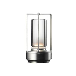 Aluminum Alloy Crystal Lamp LED Rechargeable Touch Table Lamp Restaurant Decoration Atmosphere Night Light Camping Creative Lamp