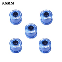 HASSNS Chainring Bolts 5Pcs Integrated Crankset Mtb Chainwheel Screws Monoplate Cranks Bicycle Dental Plate 6.5mm Mountain Bike